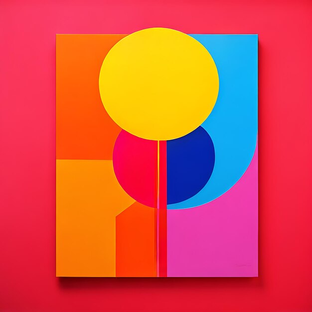 Moderne kleurrijke abstracte posterontwerp sjabloon