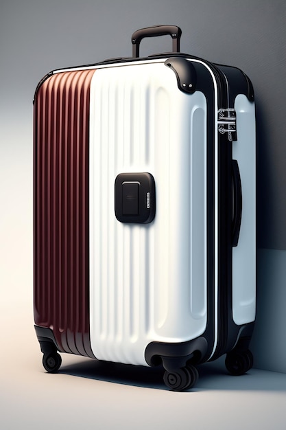 Moderne koffer op een witte achtergrond