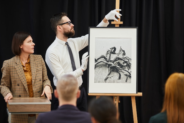 Moderne kunst op handelsconferentie