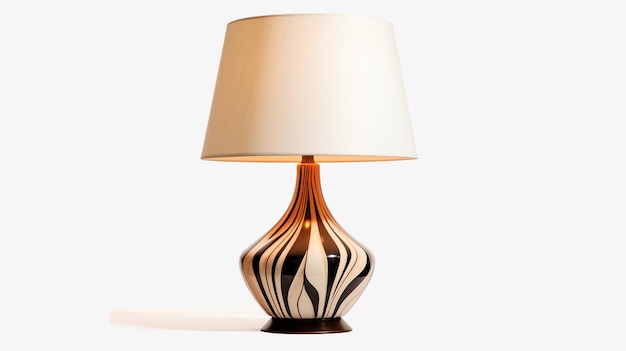 moderne lamp op een witte achtergrond met clipping pad