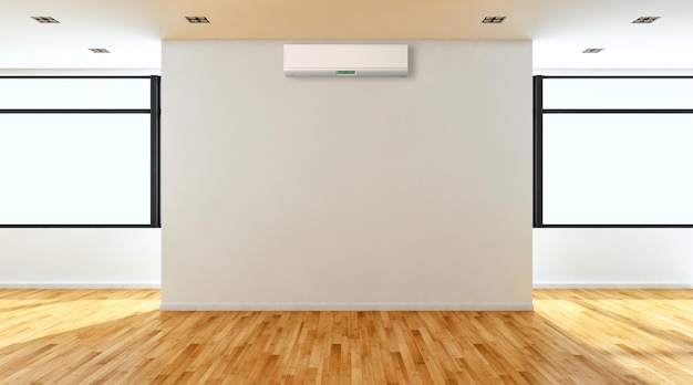 Moderne lichte interieurs kamer 3D-rendering illustratie