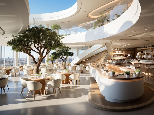 Moderne luxe restaurantfoto