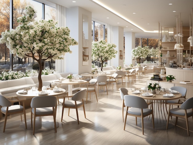 Moderne luxe restaurantfoto