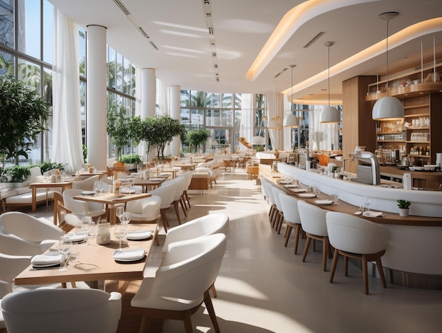 Moderne luxe restaurantfoto