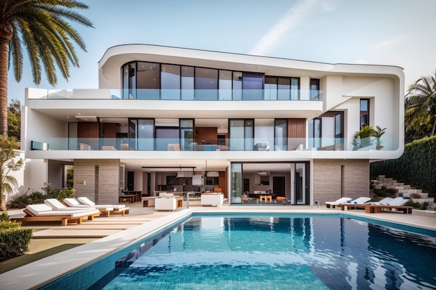 Moderne luxe villa met zwembad