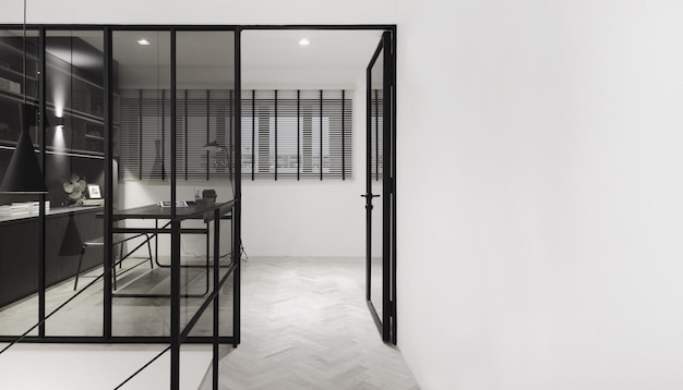 Moderne minimalistische binnenkantoor