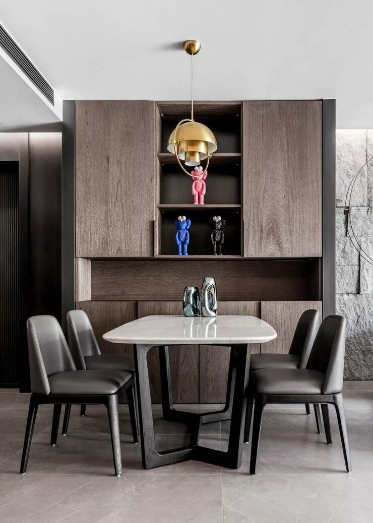 Foto moderne minimalistische eetkamer