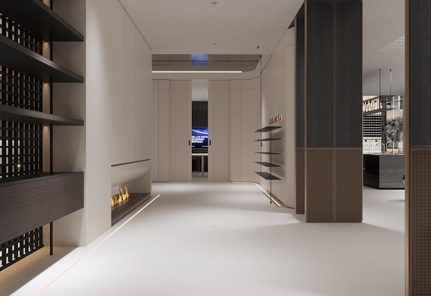 Moderne minimalistische ganginterieur