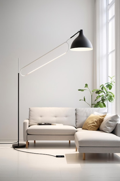 Moderne minimalistische vloerlamp