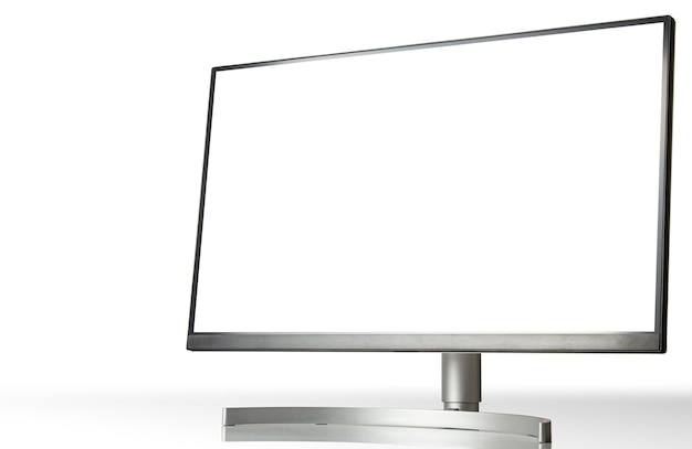 Moderne monitor op witte tafel