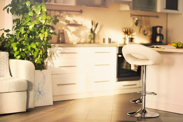 Moderne mooie keuken interieur