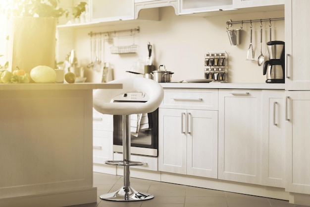Moderne mooie keuken interieur