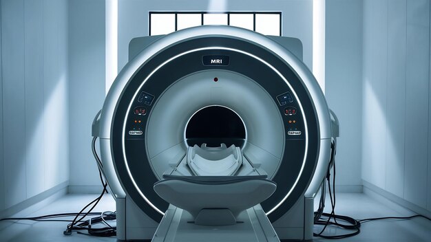 Foto moderne mri-machine in een kamer