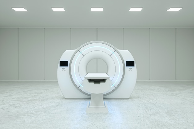 Moderne mri-machine in een kamer