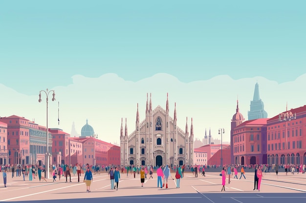 Moderne ontmoet klassieke Duomo Galleria en Skyline van Milaan