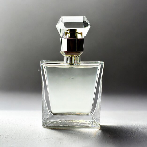 Moderne Serenity Clear Glass Parfum Fles op wit