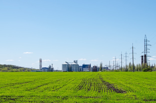 Moderne sojabonen verwerkingsfabriek