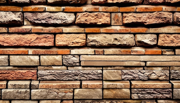 Moderne stenen bakstenen muur achtergrond stenen textuur