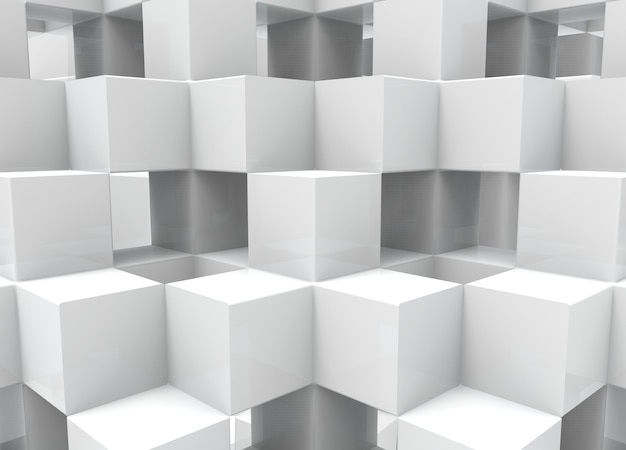 moderne vierkante kubus vak stapel muur achtergrond.