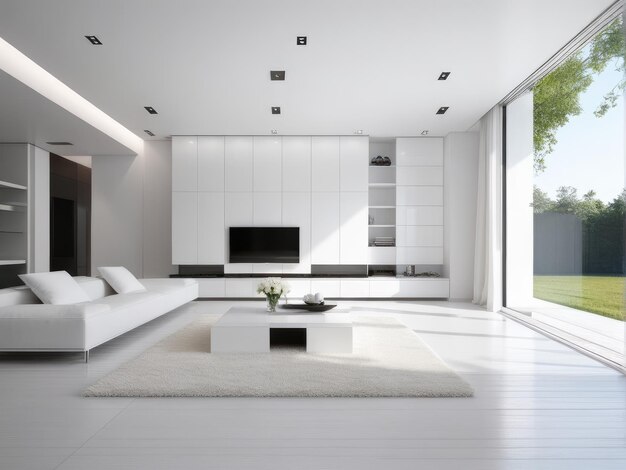 Moderne witte interieur