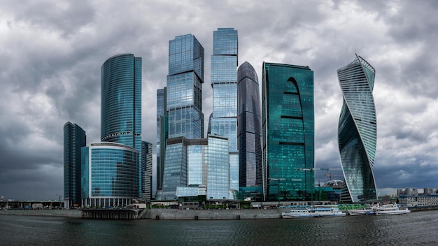 Moderne wolkenkrabbers in Moskou