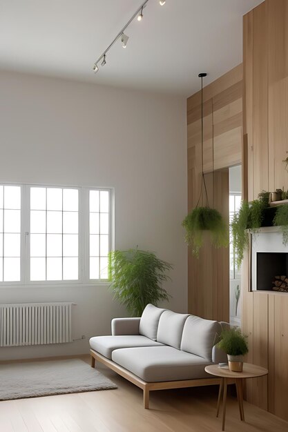 Foto moderne woonkamer interieur 3d render