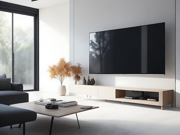 Moderne woonkamer met tv