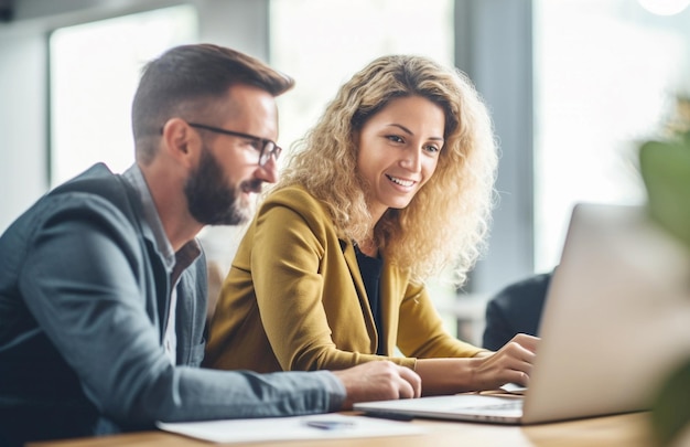 Moderne zakelijke professionals die samenwerken