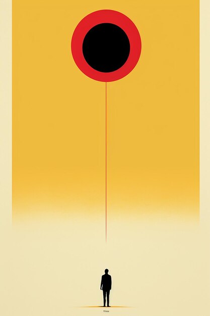 Modernretro poster minimalist creative design