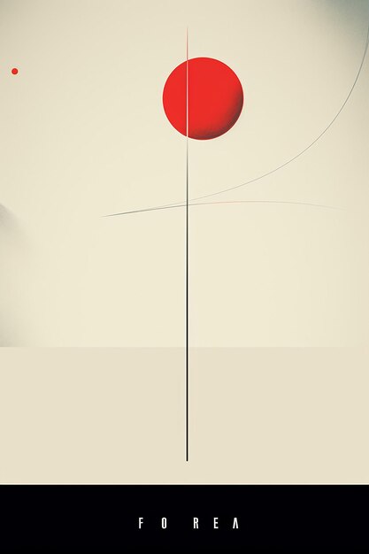 Photo modernretro poster minimalist creative design