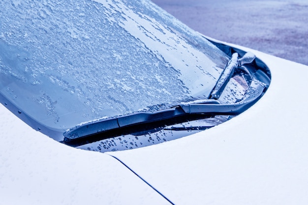 Modest windshield wipers close-up