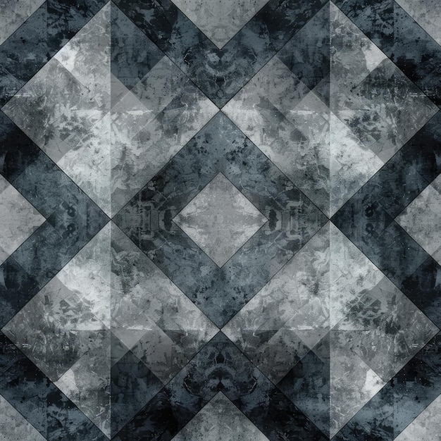 Foto modieuze grunge textuur in grijze tinten met geometrisch patroon generatieve ai