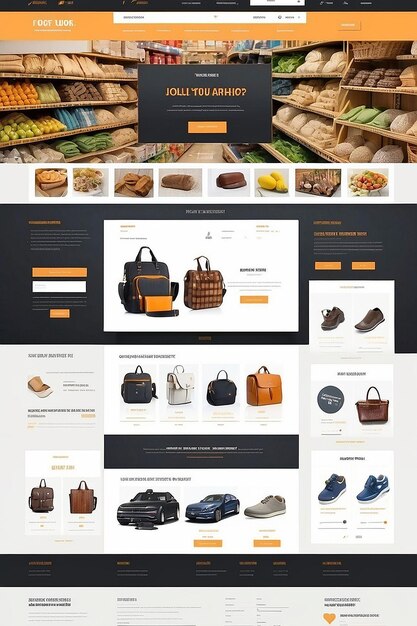 Photo modish templates for online retail website design software for ecommerce