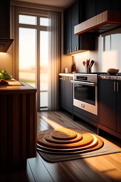 Modular kitchen interior high quality