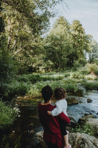 Foto moeder en dochter