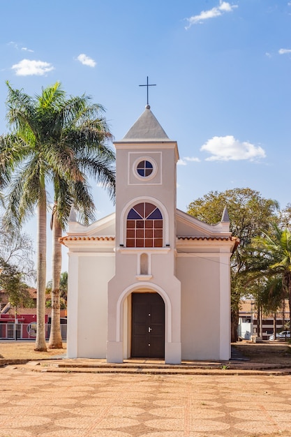 Moederkerk van de stad PradÃ³polis, SÃ£o Paulo. Verticaal