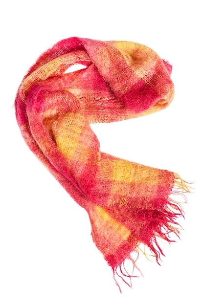 Mohair scarf isolated