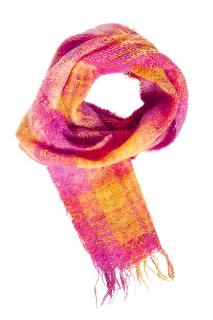 Mohair scarf isolated