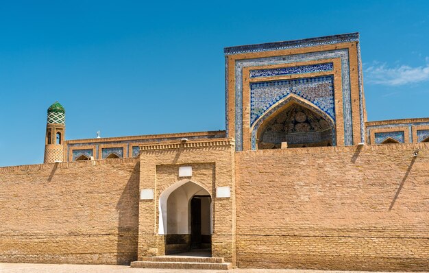 Mohammed rahim khan medresa at itchan kala fortress in the historic center of khiva uzbekistan