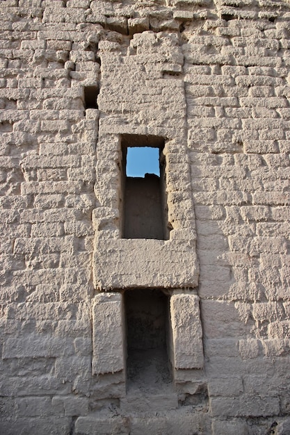 Mohenjo daro-ruïnes sluiten de Indus-rivier in het Larkana-district Sindh, Pakistan