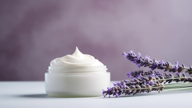 Moisturizing Cream in Jar AI Generated