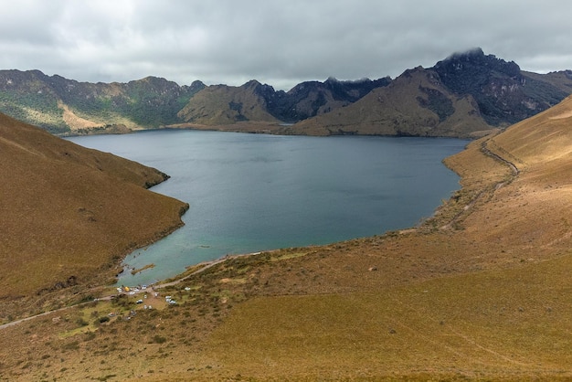 Mojanda-lagune in Ecuador