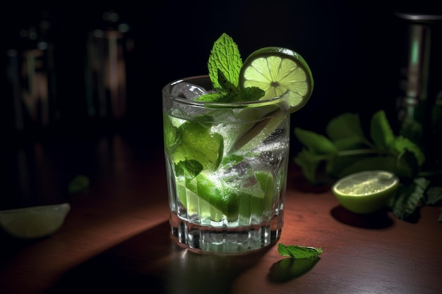 Mojito bar drankje Genereer Ai