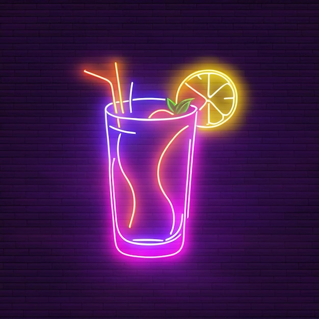 Mojito cocktail drink neon sign bright electric light signage