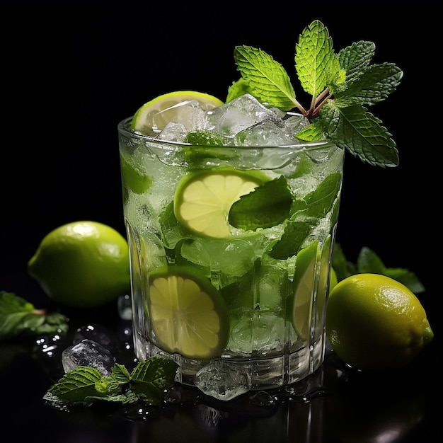 mojito cocktail isolated