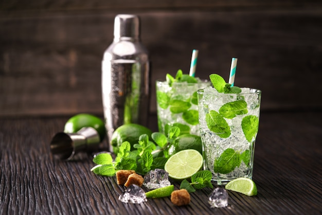 Mojito's en bartending shaker