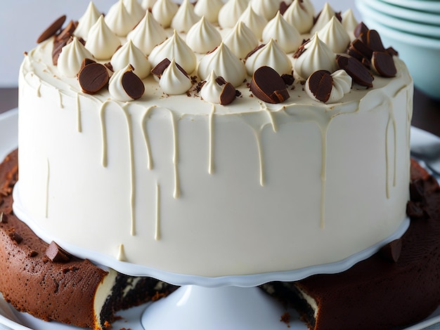 Mokkacake met witte chocolade