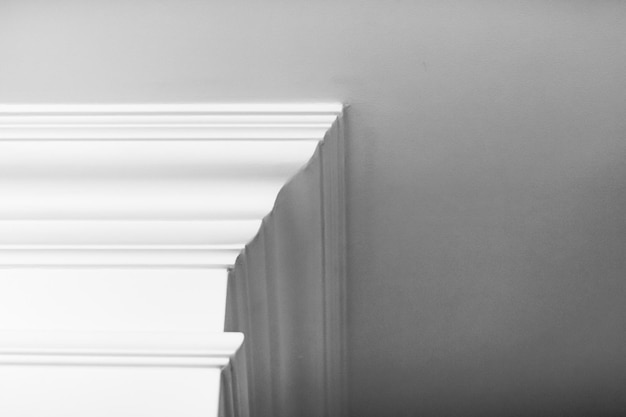 Molding on ceiling detail interior design and architectural abstract background