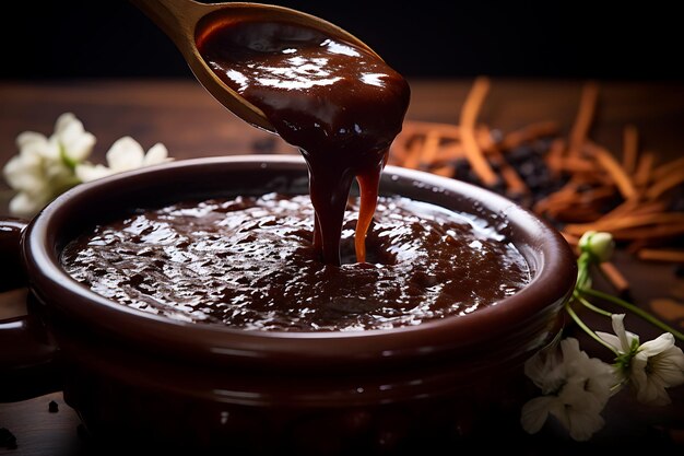 Mole sauce mastery mexican food photography