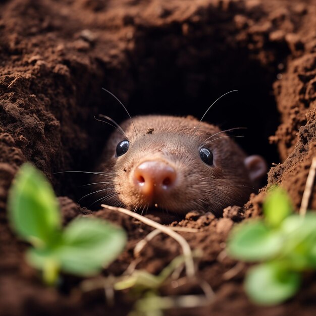 Photo a mole